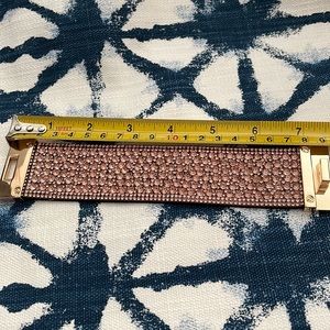 The color is a champagne rose. Great for night or day.